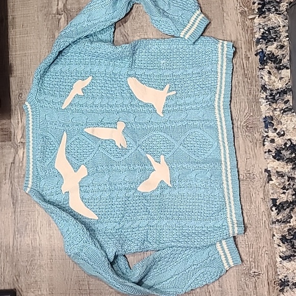 Taylor Swift Blue 1989 Cardigan Medium Large - Picture 6 of 6